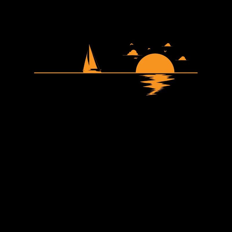 Sailing in the sea at sunset