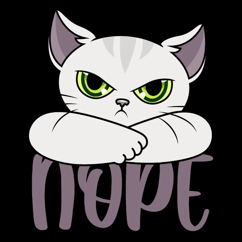 Cat nope no nope cats cat owner gift