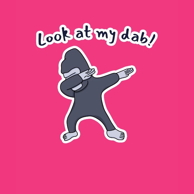 Regarde mon dab ! Gorille
