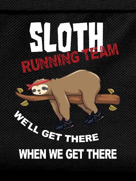 Funny Sloth Running Team Design