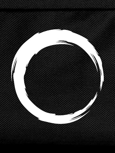 Circle line icon white