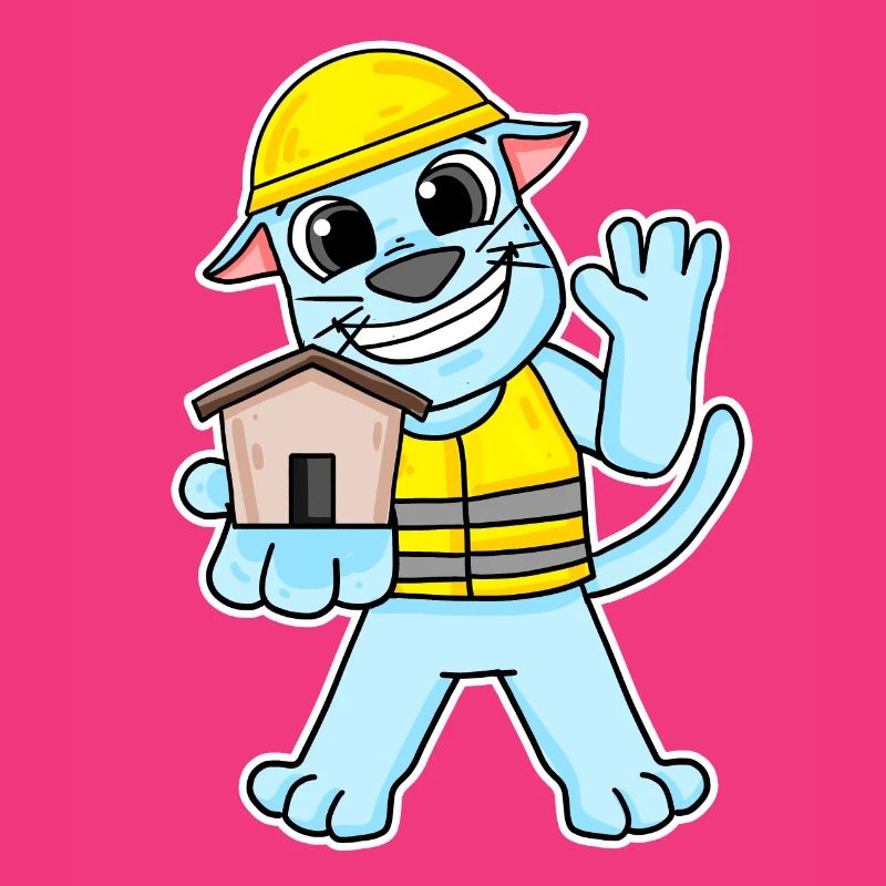 Cadeau de construction de maison de chat constructeur