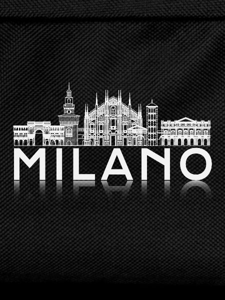 Milano Skyline Silhouette Reflection