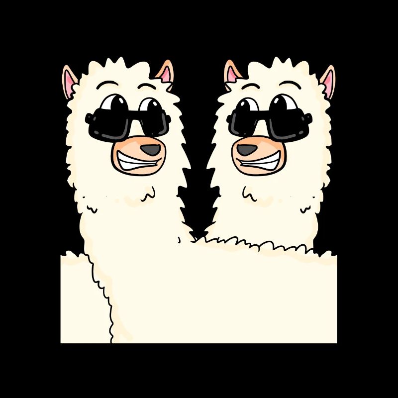 Funny alpacas