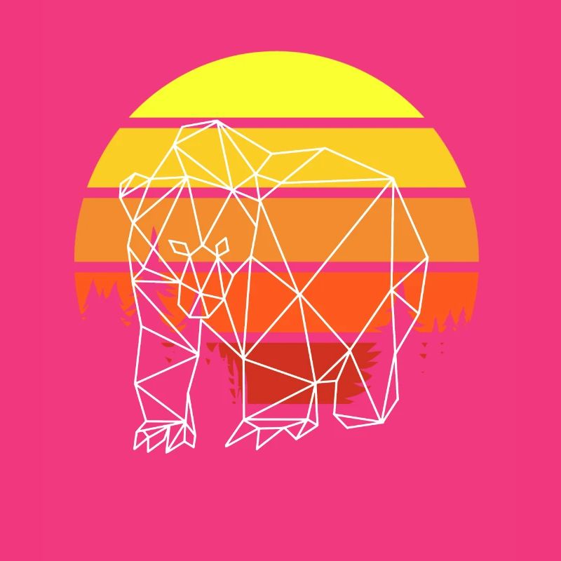 Bär Polygon Sunset