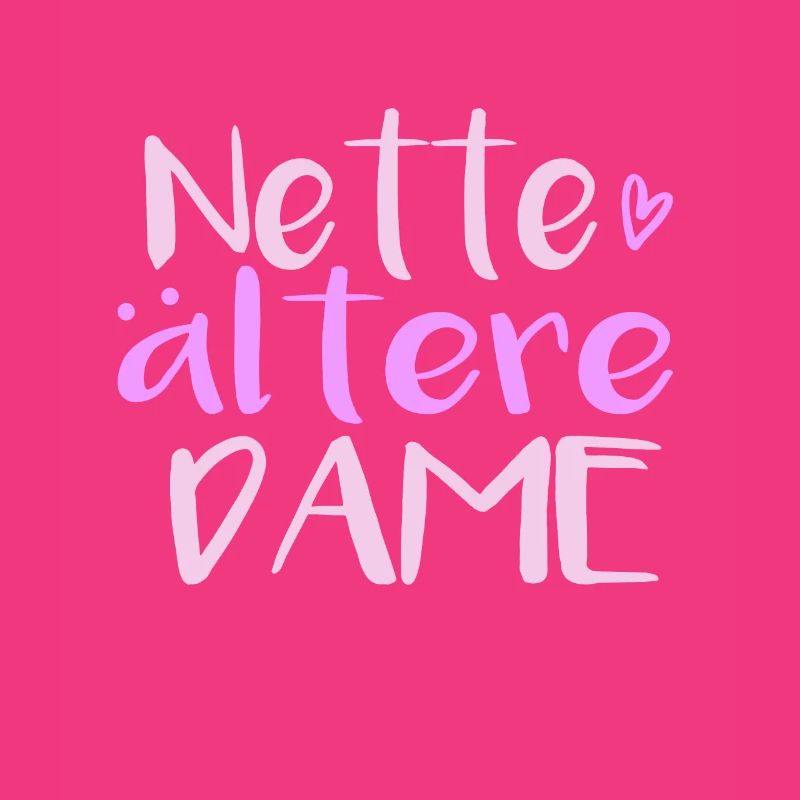 Nette ältere Dame