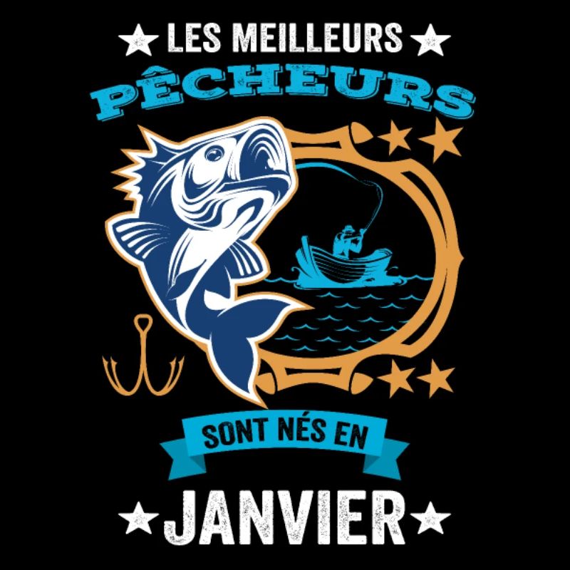 Anniversaire Pour Meilleur Pêcheur né en Janvier