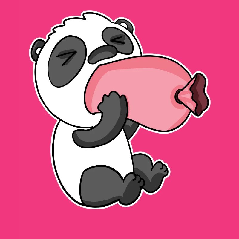 Panda mit Wurst