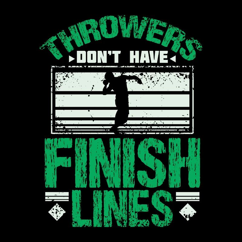 Shot put finish line