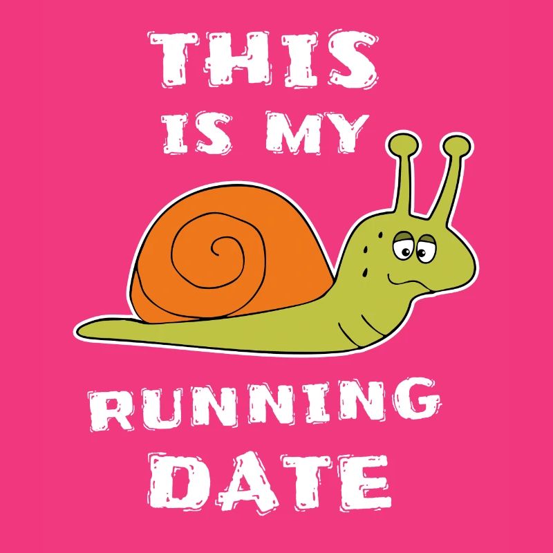 Langsame Schnecke Läufer Joggen