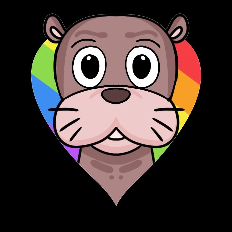 Seelöwe Lgbt Regenbogen Farben