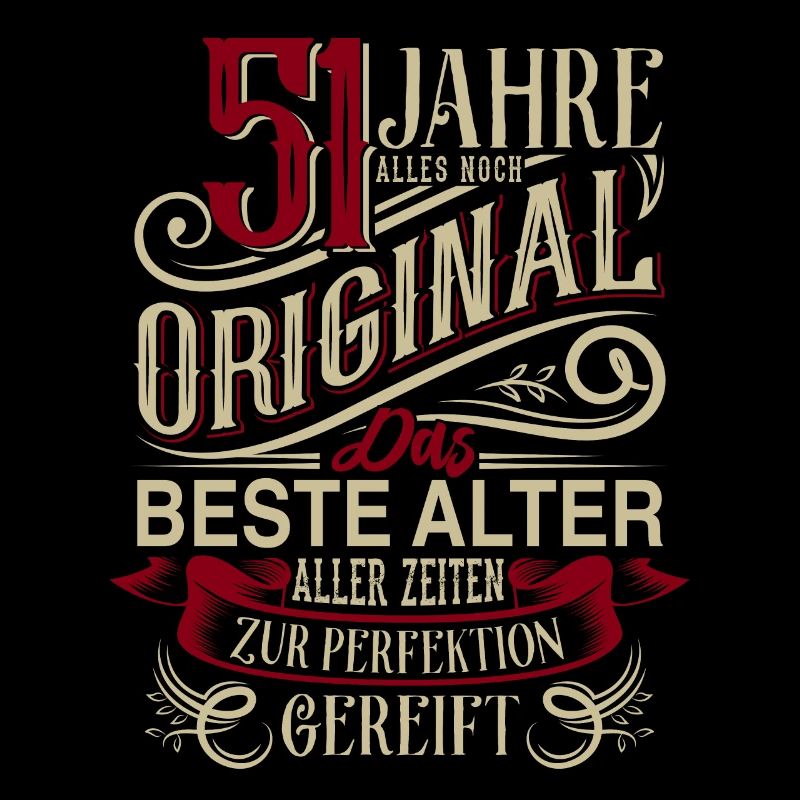 51. Geburtstag Vintage Retro