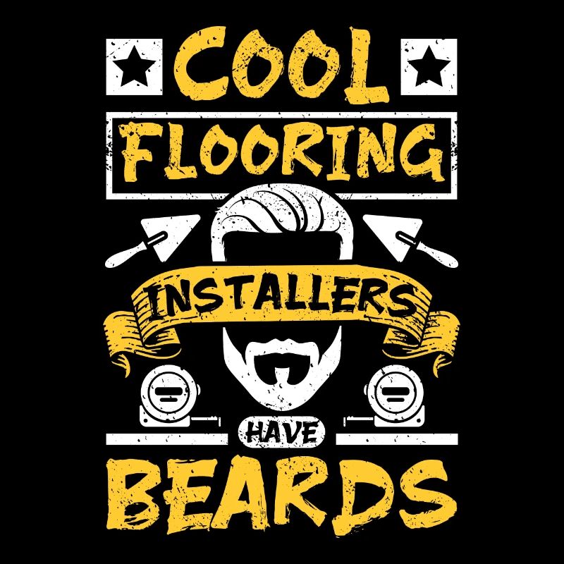 Cool flooring installers have beards