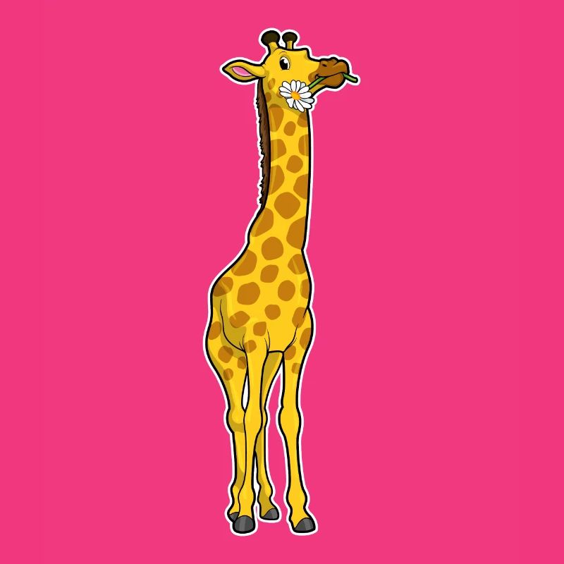 Giraffe Gänseblümchen