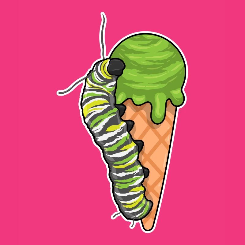 Glace de chenille