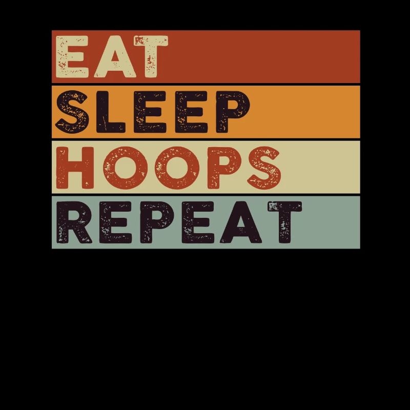Eat Sleep Hoops Repeat Basketball