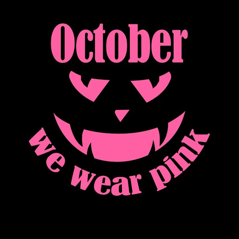 October we wear Pink Halloween Pumpkin