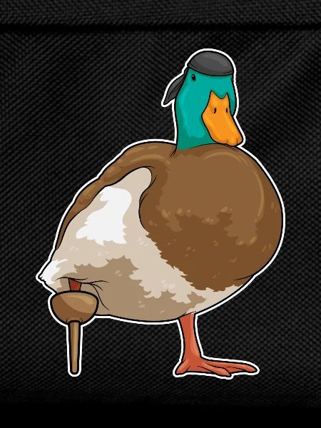 Duck Pirate Wooden leg