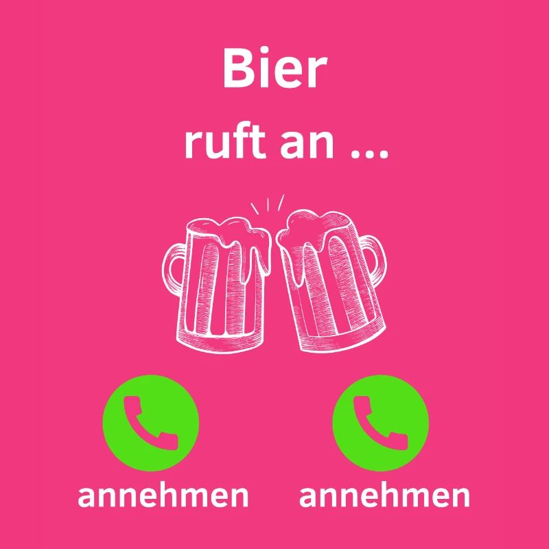 Bier ruft an - annehmen oder annehmen?