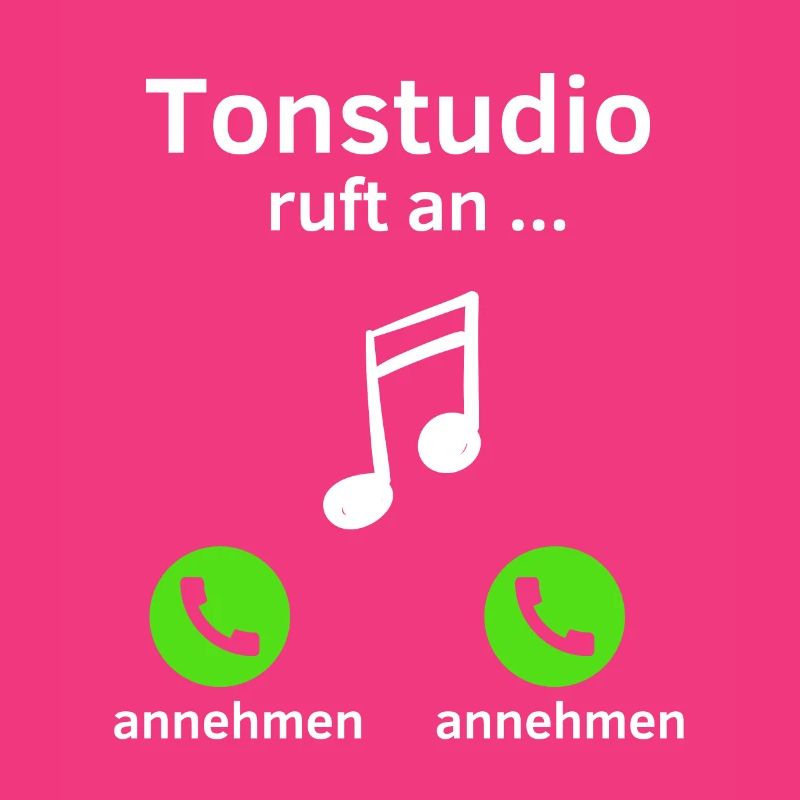 Tonstudio ruft an - annehmen oder annehmen?