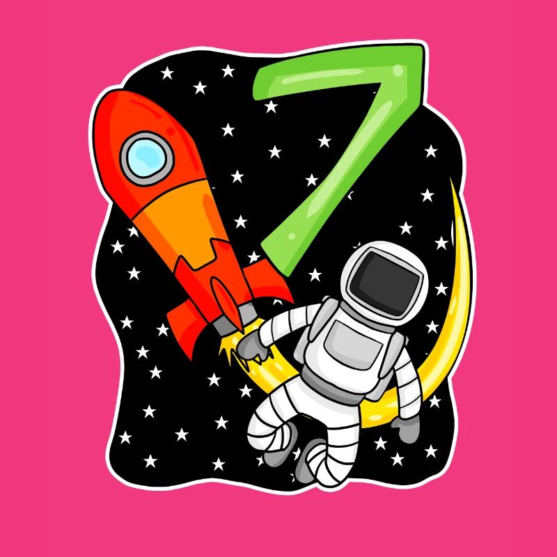 7e anniversaire - 7 ans Jeune astronaute