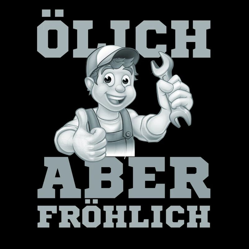 Fröhlicher Handwerker Daumenhoch