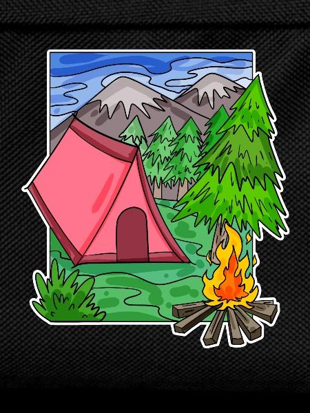 Camping Camping Motif