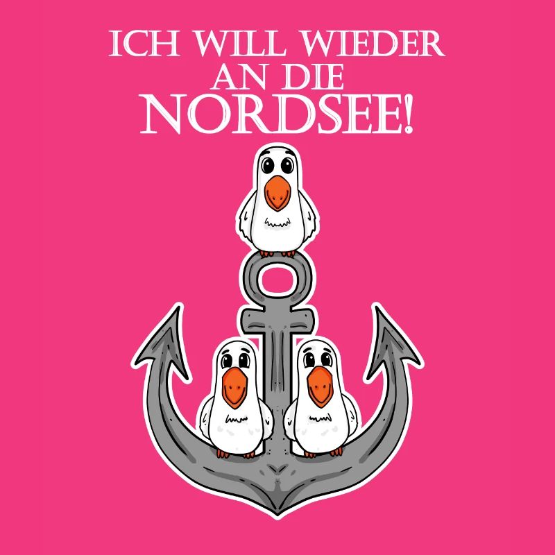 Nordsee Plattdeutsch Spruch Moin Möwe Anker