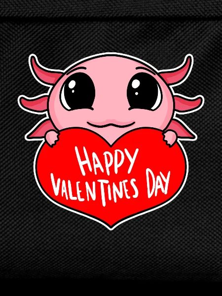 Valentine's Day Heart Axolotl