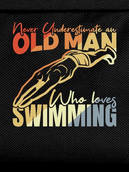 Grandfather swimmer