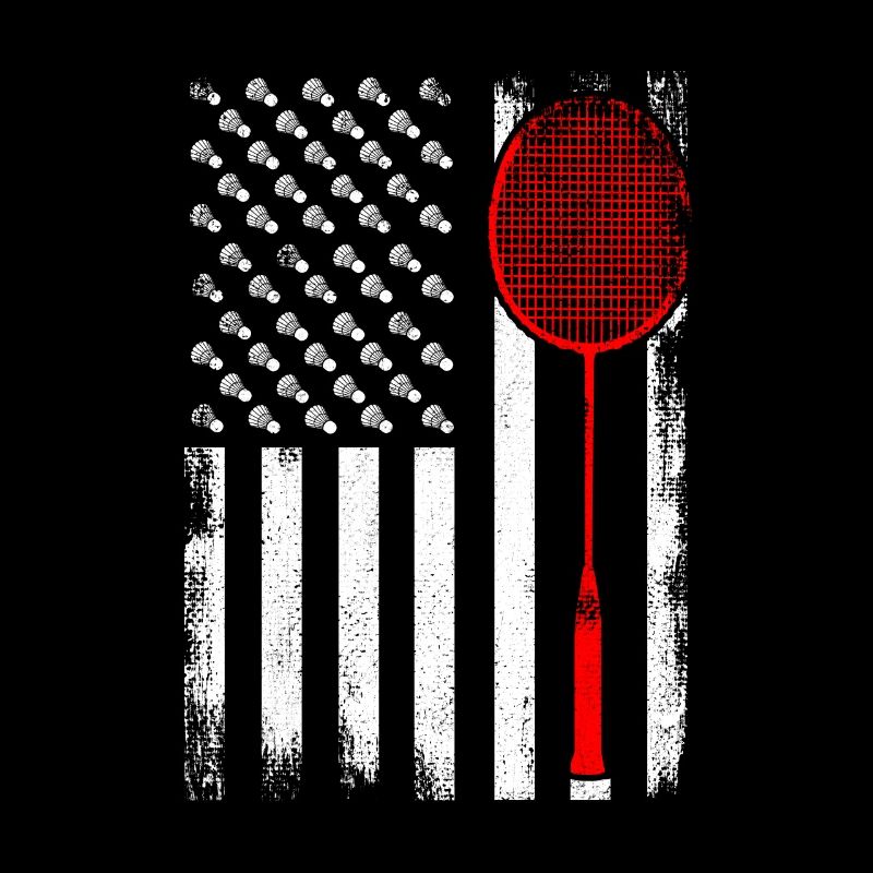 Patriotic badminton player