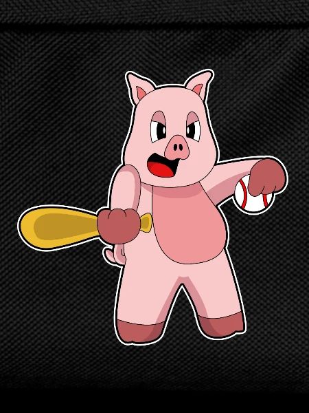 Pig Baseball Baseball Bat