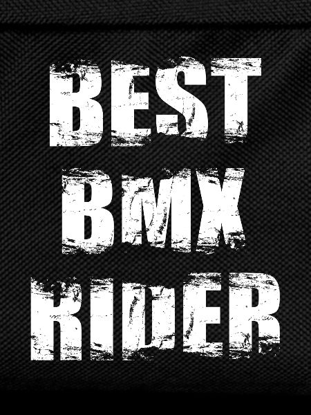 BMX Cyclist Slogan