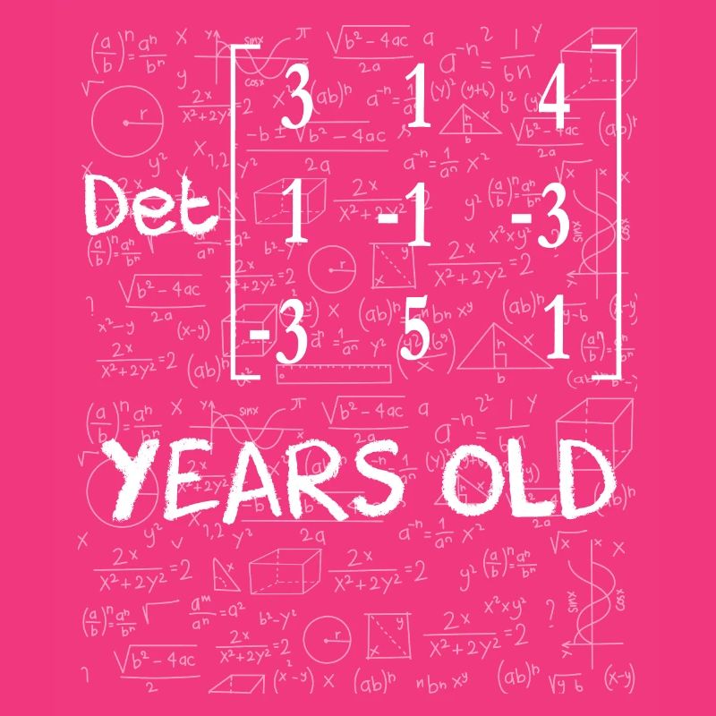 58. Geburtstag 58 Jahre Matrixdeterminante