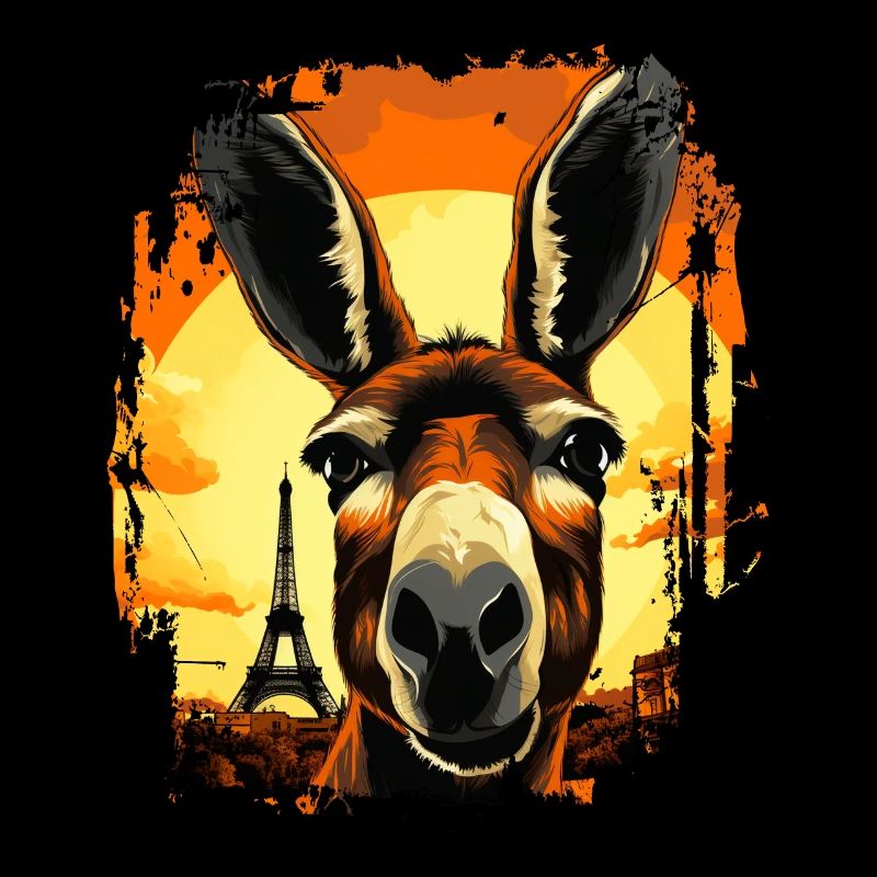 Ein Esel in Paris