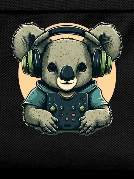 Koalabär mit Walkman