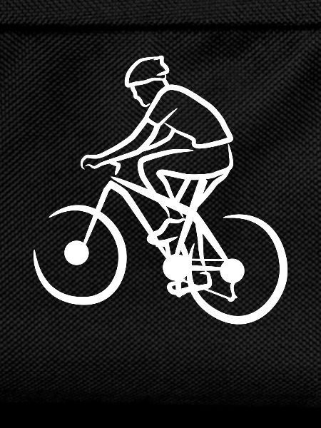 Funny mountain biker