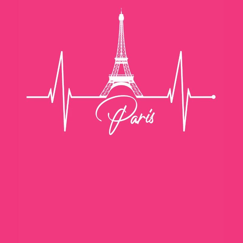 Paris Skyline Herzschlag Eiffelturm Frankreich