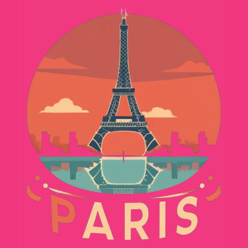 Cercle du coucher de soleil à Paris
