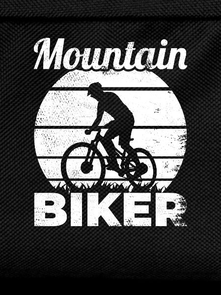 Funny mountain biker
