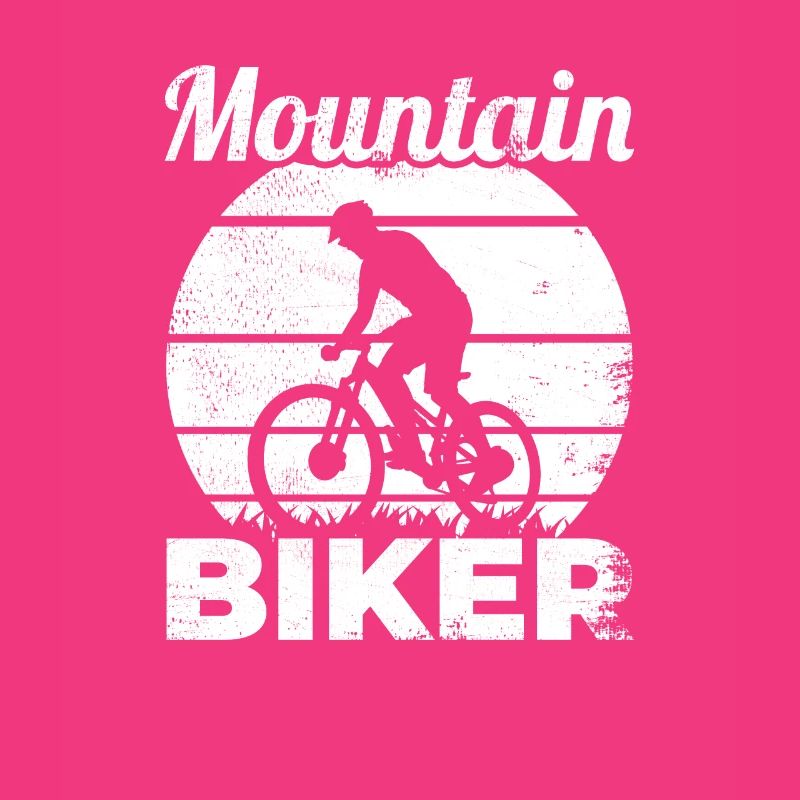 Funny mountain biker