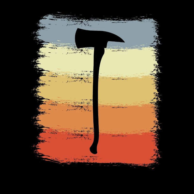 Firefighter Axe Drawing