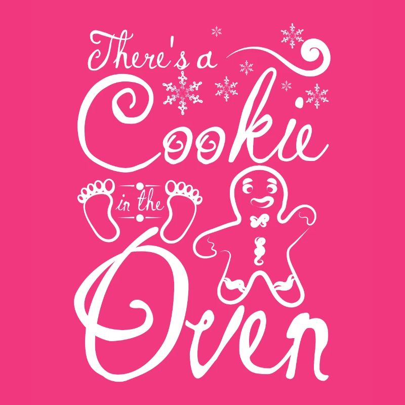 Noël enceinte, il y a un biscuit dans le four