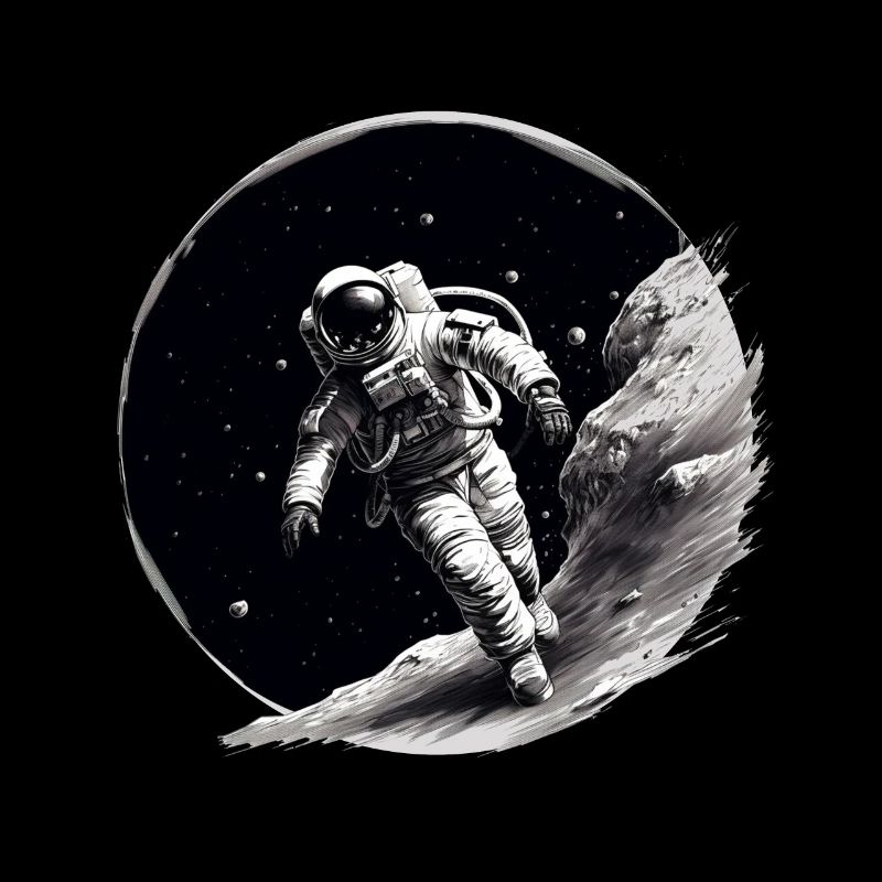 astronaut on the moon