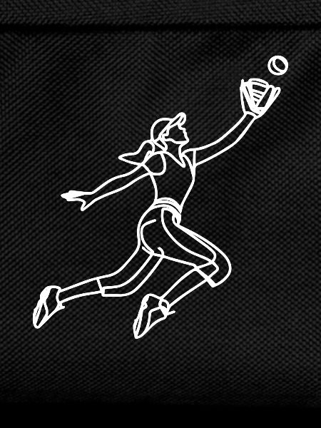 Baseballerin Zeichnung