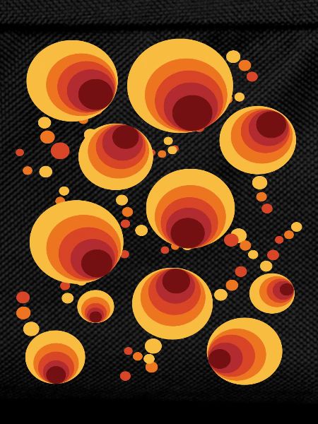 Abstract Polka Dots Circle Pattern