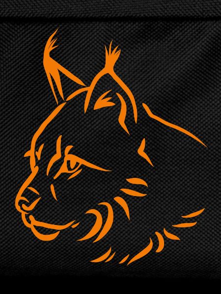 Lynx in orange