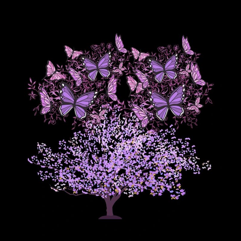 Tree, Spring, Insects, Butterflies, Nature