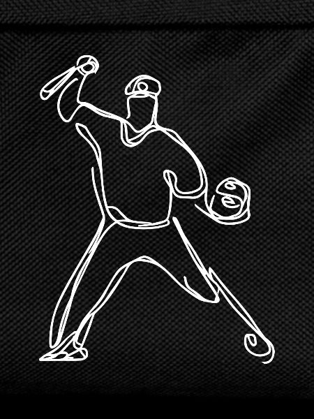 Baseball player sketch