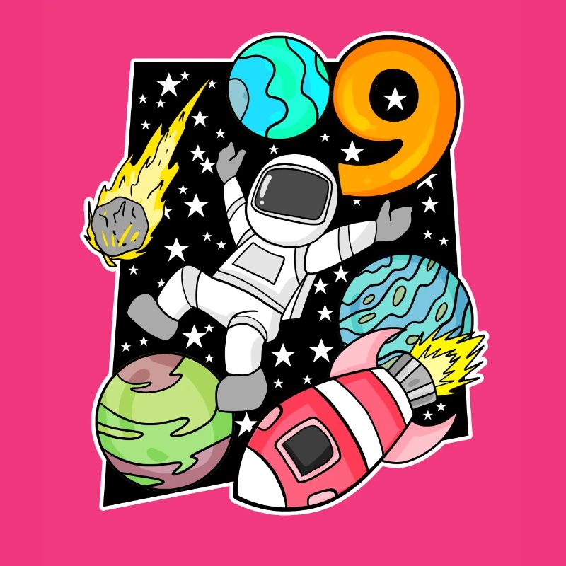 Astronaute - 9e anniversaire garçon